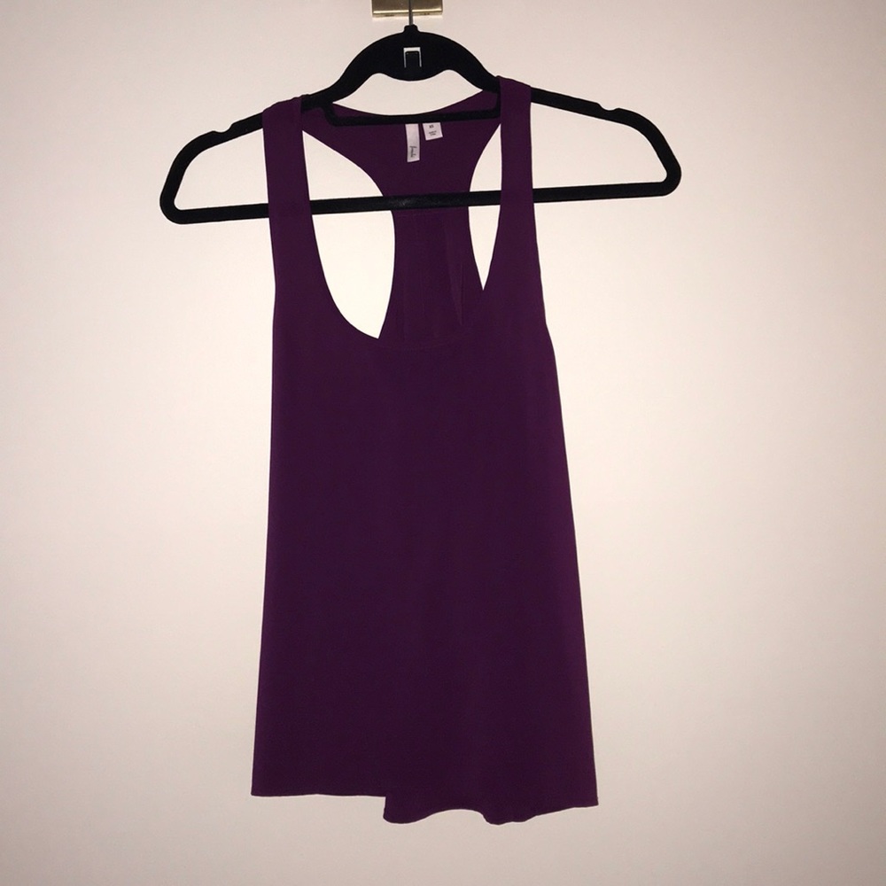 Dark purple Chiffon tank top blouse